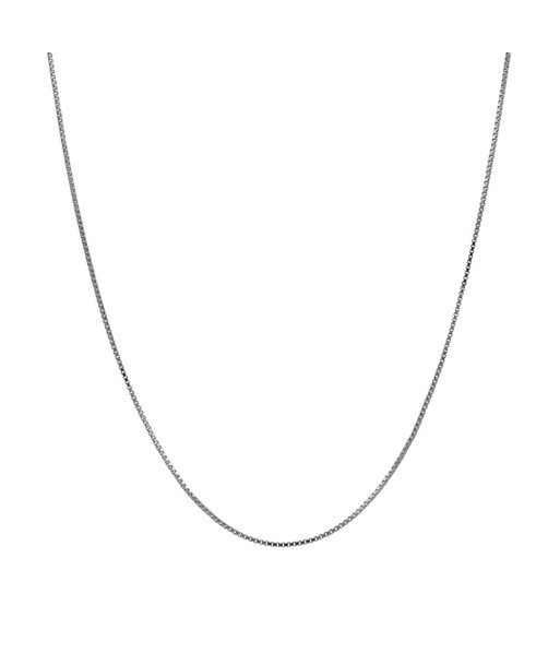 1.1mm Sterling Silver Box Chain Jusqu'à 80% De Réduction