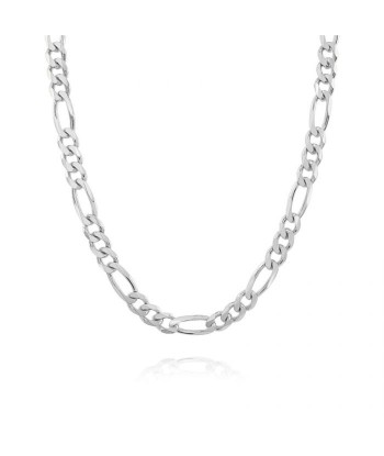 5.5mm Sterling Silver Men's Flat Figaro Chain en ligne des produits 