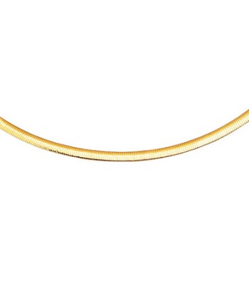 14KT Yellow Gold 5mm Reversible Omega Chain de la marque