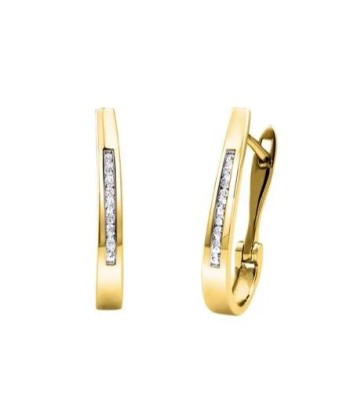 Diamond J Hoops: Yellow Gold acheter