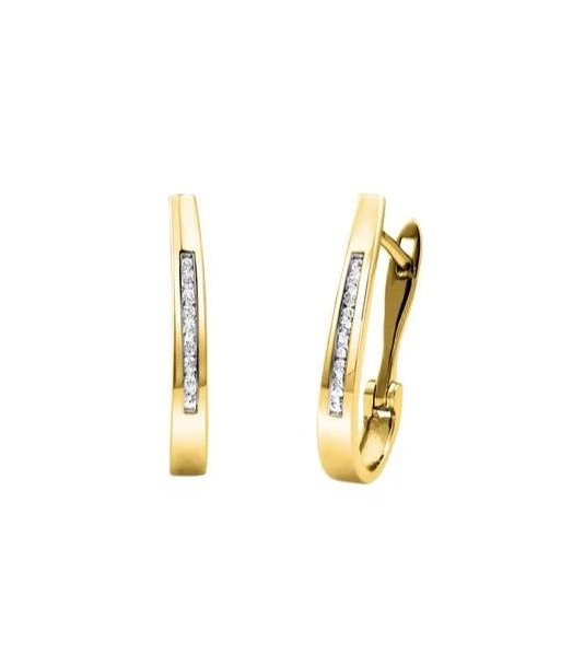 Diamond J Hoops: Yellow Gold acheter