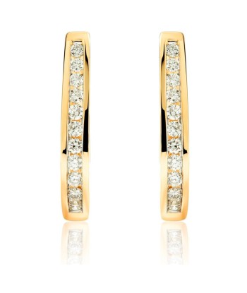 Diamond J Hoops: Yellow Gold acheter