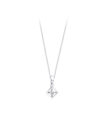 Diamond Shape Diamond Necklace pas cher 