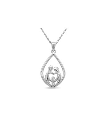 Sterling Silver Family Necklace paiement sécurisé