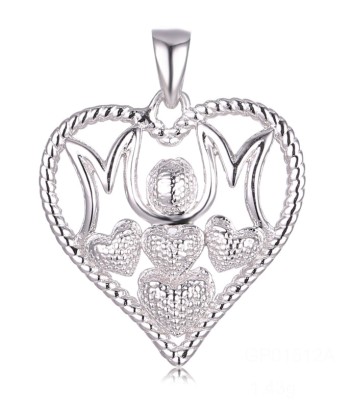 Sterling Silver Mom Heart Necklace vous aussi creer 