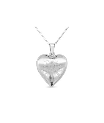 Family Tree Heart Locket Sterling Silver Necklace suggérées chez