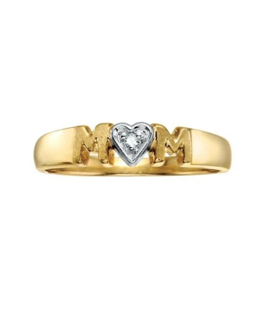 10K Yellow Gold Diamond Mom Ring l'achat 