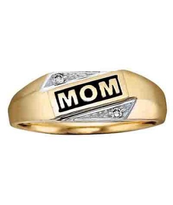 Yellow Gold Diamond Mom Ring de France