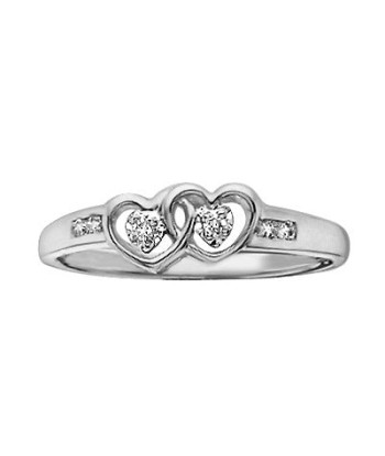 Double Heart Diamond Promise Ring Voir les baskets