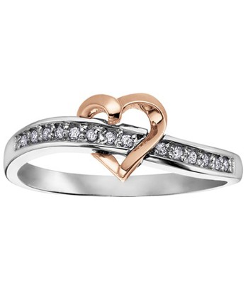 Two Tone Heart Promise Ring pour bénéficier 