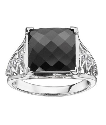 Black Onyx Ring: White Gold Venez découvrir notre 