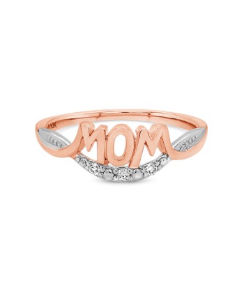 Two Tone Diamond Mom Ring Pour