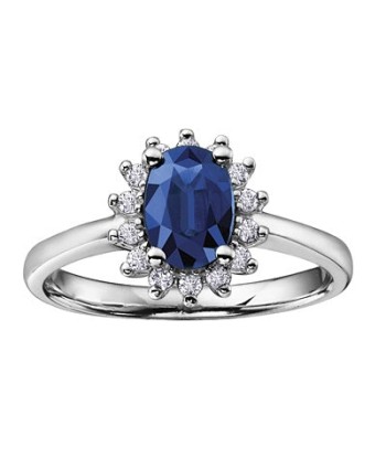 .14CT Diamond & Sapphire "Diana" Ring sur le site 