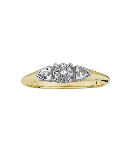 .03CT Diamond Ring: Yellow Gold Le MVP de beaucoup