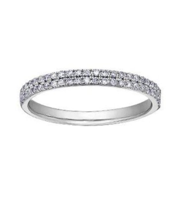 .25CT Double Row Diamond Wedding/Anniversary Band offre 