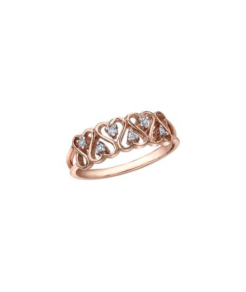 .06CT Infinite Hearts Diamond Ring les ligaments