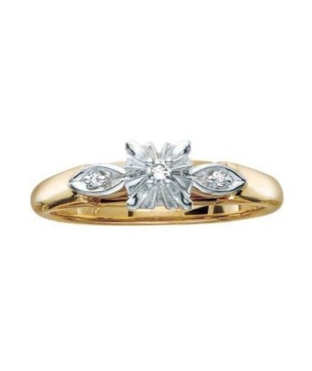 .18CT Yellow Gold Round Diamond Engagement Ring À commander