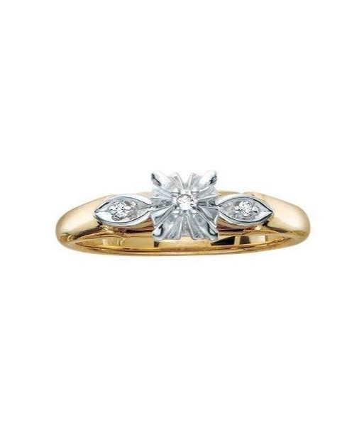 .18CT Yellow Gold Round Diamond Engagement Ring À commander