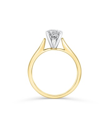 1.03CT Round Solitaire Engagement Ring: Yellow Gold offre 