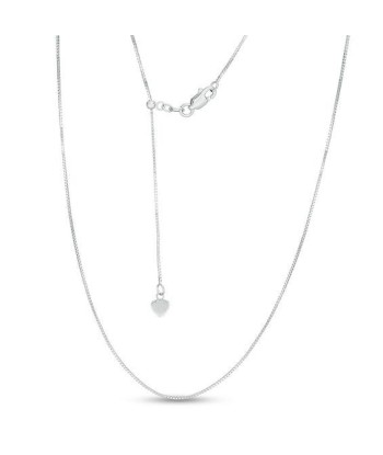 1.4mm Sterling Silver Adjustable Box Chain paiement sécurisé