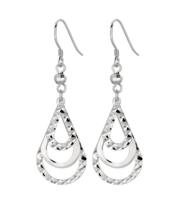 Diamond Cut Tear Drop Earrings Par le système avancé 