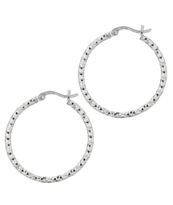 25mm Diamond Cut Hoops Profitez des Offres !