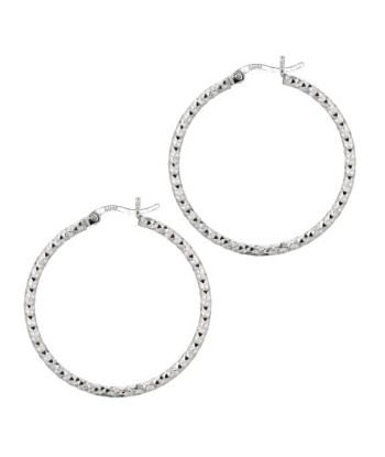 30mm Diamond Cut Hoops de pas cher