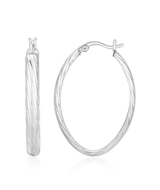 Textured Oval Hoops Véritable concentré