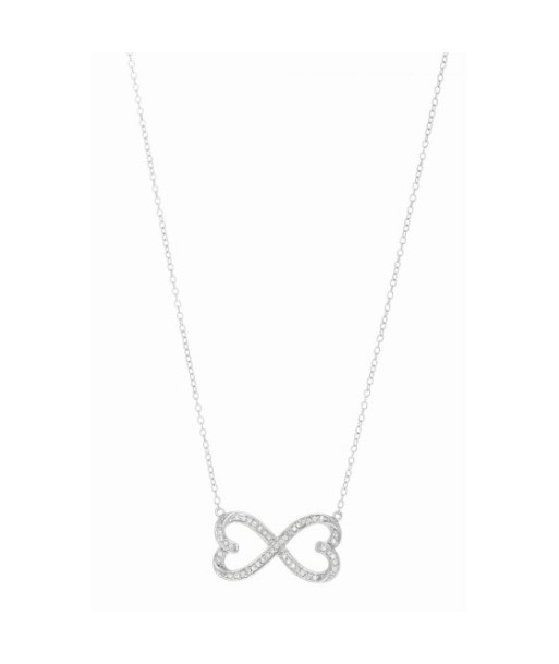 Infinite Love Sterling Silver Double Heart Necklace store