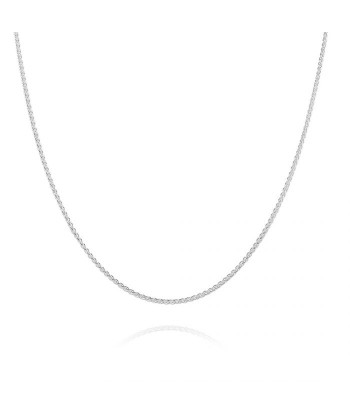 1.3mm 10KT White Gold Round Wheat Chain d'Europe débarque