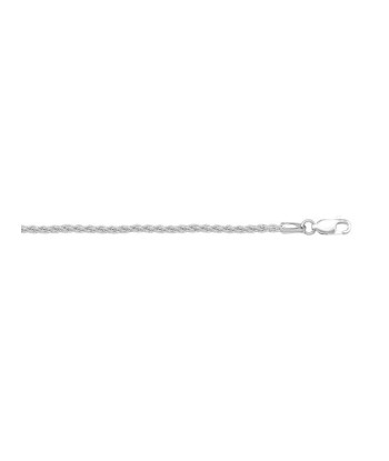 1.3mm 10KT White Gold Round Wheat Chain d'Europe débarque