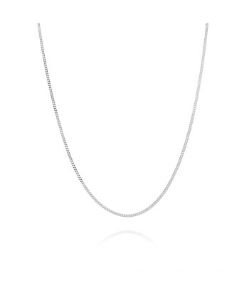 1.3mm 10KT White Gold Curb Chain store