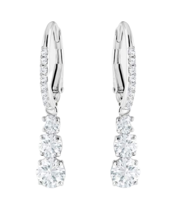 Swarovski Attract Trilogy Earrings: White destockage