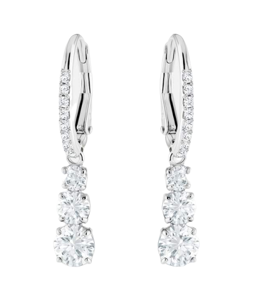 Swarovski Attract Trilogy Earrings: White destockage