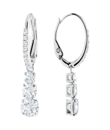 Swarovski Attract Trilogy Earrings: White destockage