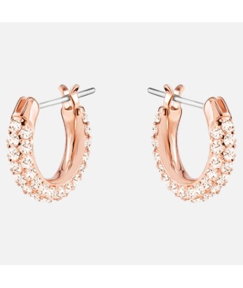 Swarovski Stone Hoop Earrings: Small Rose livraison et retour toujours gratuits