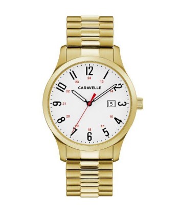 Caravelle Men's Traditional Stainless Steel Expansion Watch les ligaments