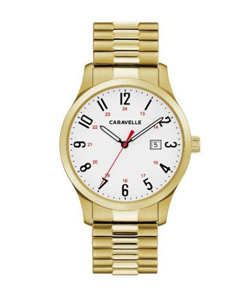 Caravelle Men's Traditional Stainless Steel Expansion Watch les ligaments