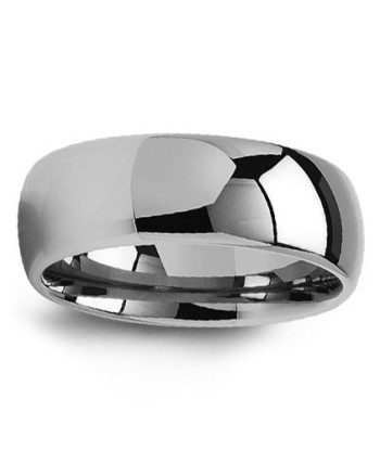 8mm Tungsten Polished Wedding Band l'évolution des habitudes 