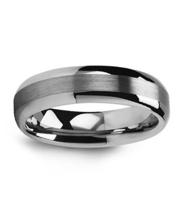 6mm Tungsten Wedding Band basket pas cher