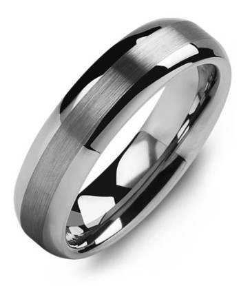 6mm Tungsten Wedding Band basket pas cher