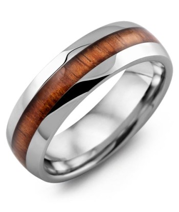 7mm Tungsten & Wood Wedding Band ouvre sa boutique