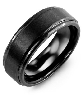 8mm Ceramic Wedding Band soldes