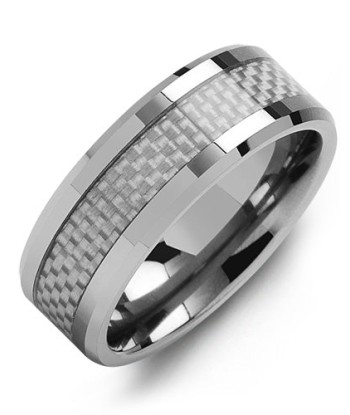 8mm Tungsten/Carbon Fiber Wedding Band outlet