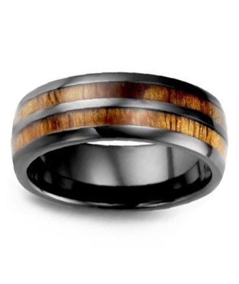 8mm Ceramic/Wood Wedding Band shop