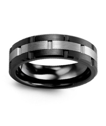 7mm Ceramic & Tungsten Wedding Band Le MVP de beaucoup