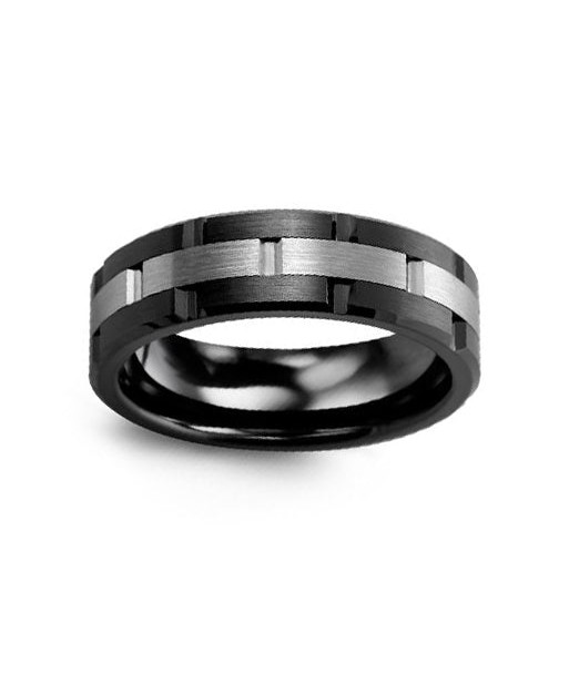 7mm Ceramic & Tungsten Wedding Band Le MVP de beaucoup