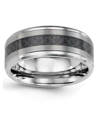 9mm Tungsten & Carbon Fiber Wedding Band Venez découvrir notre 