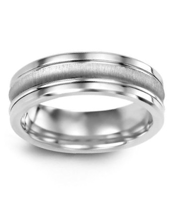 7mm Cobalt & White Gold Wedding Band ou a consommer sur place