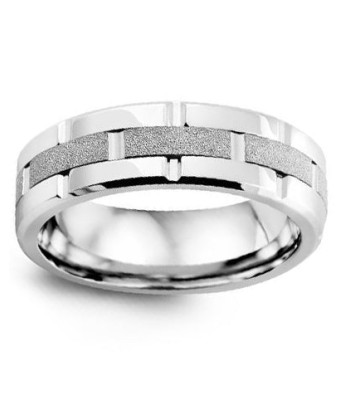 7mm Cobalt & White Gold Wedding Band l'évolution des habitudes 